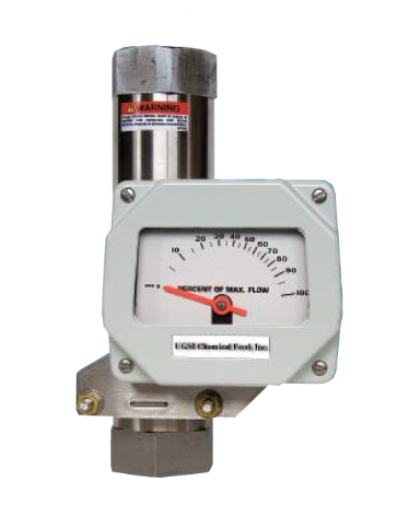 [5520M02112BUXUX] W&T ARMORED FLOW METER, 12GPM, 1"NPT