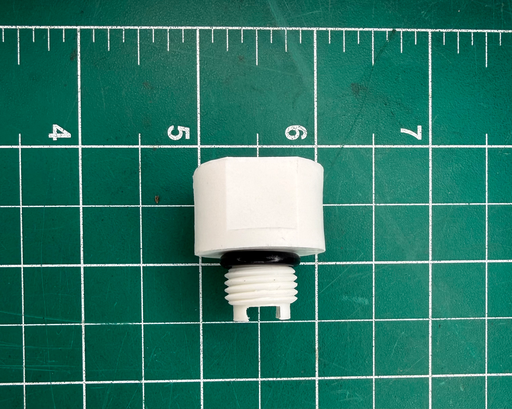 [158602] 1/4" NPT Port Adapter (Polypropylene), FS-4 Series