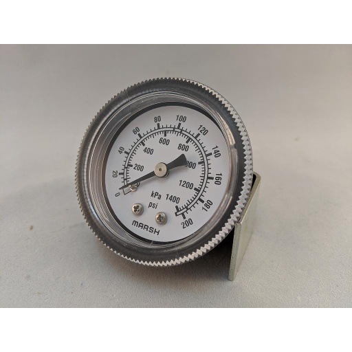 [J2446] PRESSURE GAUGE 0-60 PSI 2" 1/8"CBM FLUSH MT 2% ACCURACY