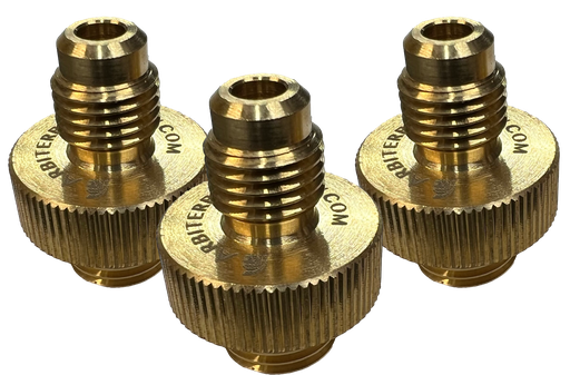 [QT125B] Set of 3 quick disconnect testing fittings in brass 1/4" size