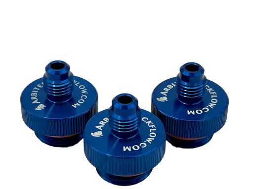 [QT150A] Set of 3 quick disconnect testing fittings in hard anodized aluminum 1/2" size