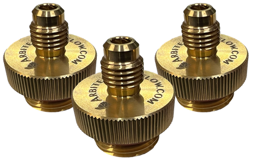 [QT150B] Set of 3 quick disconnect testing fittings in brass 1/2" size