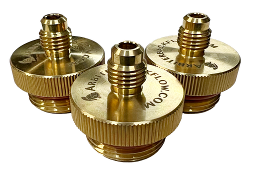 [QT175B] Set of 3 quick disconnect testing fittings in brass 3/4" size