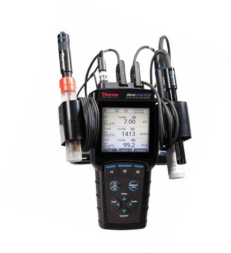 [STARA3295] Orion Star A329 pH/ISE/Conductivity/DO Portable Meter Kit with ROSS Ultra Gel pH/ATC Electrode, 4-cell Conductivity/ATC Probe and Optical DO/ATC Probe