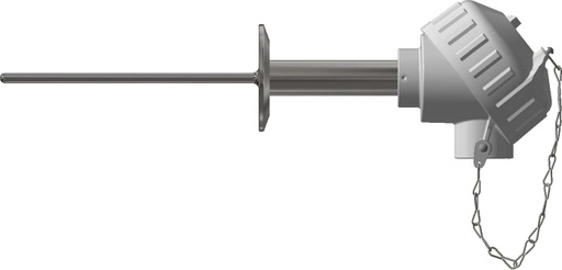 [RAF285L483-06-CIP-2-5-63] Pyromation CIP Sanitary-Connected RTD, Dual 3-Wire, 1/4" OD x 6" Immersion, 2" OD SS Tri-Clamp, PP Head