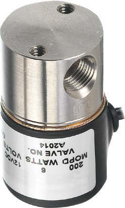 [AS2017-S158] Gems AS Series Solenoid Valve, 2 Way, N.C., Class B Tape Wrapped Coil, 24 VDC, EPR Diaphragm, 1/8" NPT, 316 SS Body, ISO 5-10" HG VAC (50 MOQ)