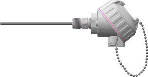 [K48U-006-SC-8HN31] TYPE K THERMOCOUPLE, 1/4" X 6", 1/2"SS THREAD, WITH HEAD UNGROUNDED GROUNDED (