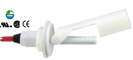 [197050] LS-7 Type 13 Level Switch Float, Polypropylene SPST 20VA, 24" Leads, RD 9/16-24 (10 MOQ)