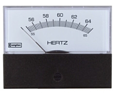 [363-41SA-RNAN-AN] CROMPTON 363 Challenger Series, 3.5", Frequency Meter, 200-250VAC, 55/65HZ Scale