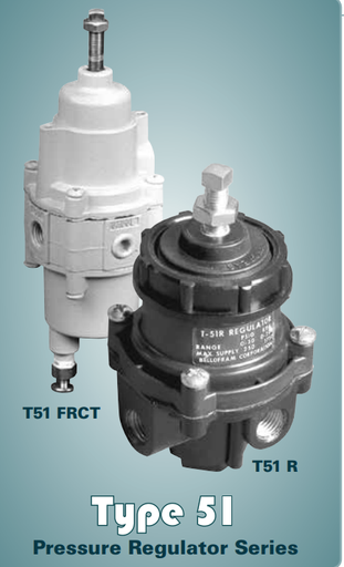 [960-304-000] Type 51 FRCT Corrosive TEC (NACE) Qualified Materials, 1/4" NPT Port, 0-60 PSI, 0-400 kPa