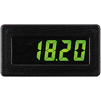 [CUB4V010] CUB Series CUB4 DC Voltmeter with Yellow/Green Backlighting