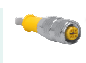 [U2160-02] RK 4T-10/S618 Eurofast Cordset with aluminized polyester shield and drain wire. Drain is not connected at the plug. Electrical noise shielding. 10 Meter length