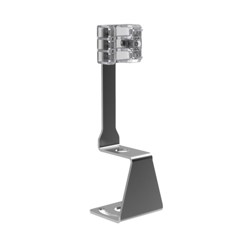 [807697] Banner Bracket: For use with WLS27; Vertical Clamp; One Bracket; 304 Series Stainless Steel and Clear Copolyester; Designed for M6 or 1/4 in Mounting Hardware (LMBWLS27V)