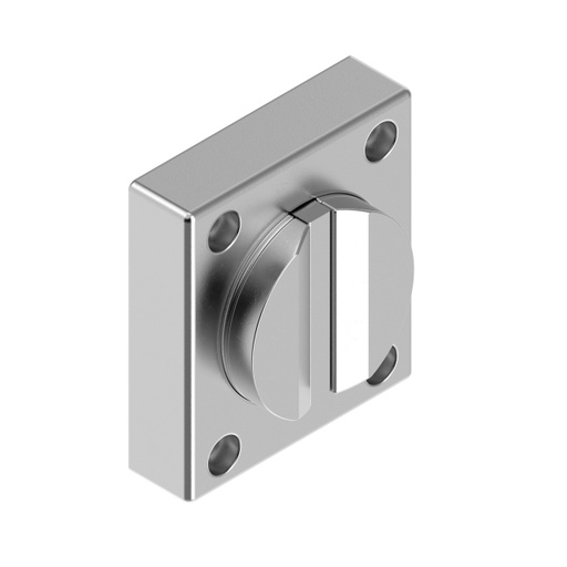 [805995] Banner Bracket: Mounting for Q45 VA; Curved Survace Surface Magnet Mount; Stainless Steel (BWA-Q45VA-CMSS)