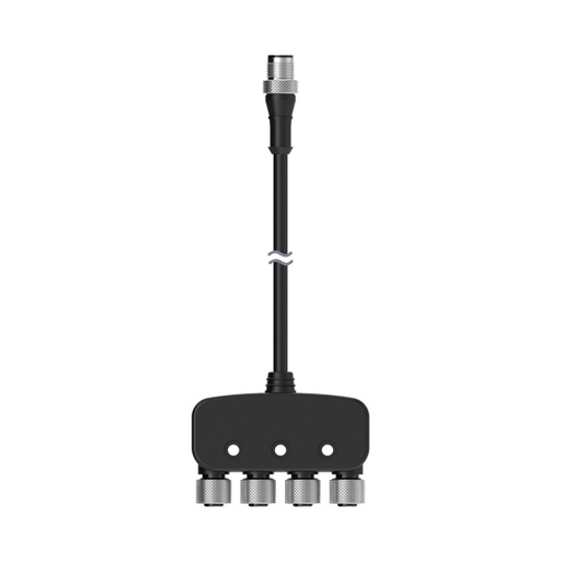 [808663] Splitter M12M 5- Pin To M12F 5- Pin, M12F 5-Pin, M12F 5-Pin And M12F 5-Pin Connectors (CSB4-M1251M1250)