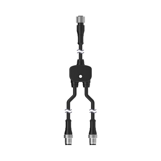 [809694] Splitter M12F To M12M And M12M Connectors (CSF-M12F52M12M40.3)