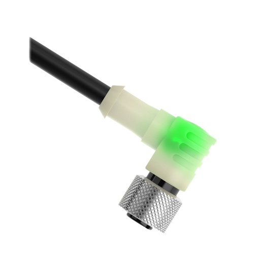 [810421] Cordset Lighted A-Code M12 Single Ended, MQDC-515-GYPRA