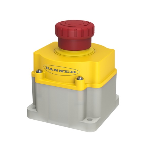 [808880] Emergency Stop With Isd: Flush Mount 40 Mm Push Button (SSA-EB1PLXR-0DED1Q8)