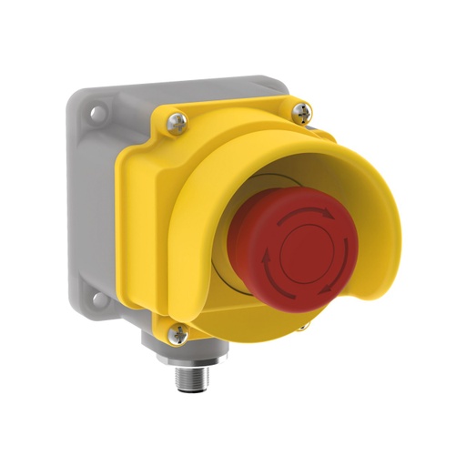 [813580] Emergency Stop: Flush Mount 40Mm Push Button (SSA-EB1PLXRS1-12ED1Q8)