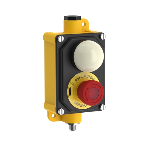 [809209] Illuminated E-Stop Button (Push On), SSA-EB1PL2-12EB1Q12K50LT