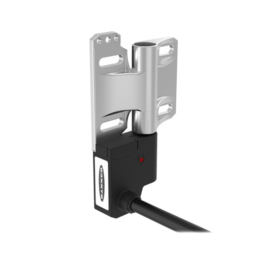 [807130] Banner Hinge Safety Interlock Switch-Stainless Steet; Right-Angle Cable; Switch Mounted Left Side w/ Switch Body Down; 2NC/1 NO; 6-wire 5 m Cable; IP69 (SI-HG63F5MLR-W)