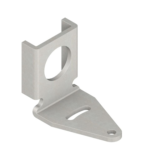 [32721] Banner Bracket: 18 mm Angled Flanged-Mount; Material: 12-Gauge Stainless Steel; Barrel-Mount (SMB18Q)