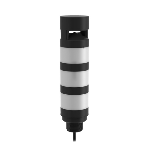 [808760] Banner TL50 Basic Tower Light: 3-Color Audible Indicator; Voltage: 18-30 V dc; Environmental Rating: IP65; Input: Bimodal; Colors: Green Yellow Red; 1.2 m (4 ft) Integral Cable (TL50B-GYRA)