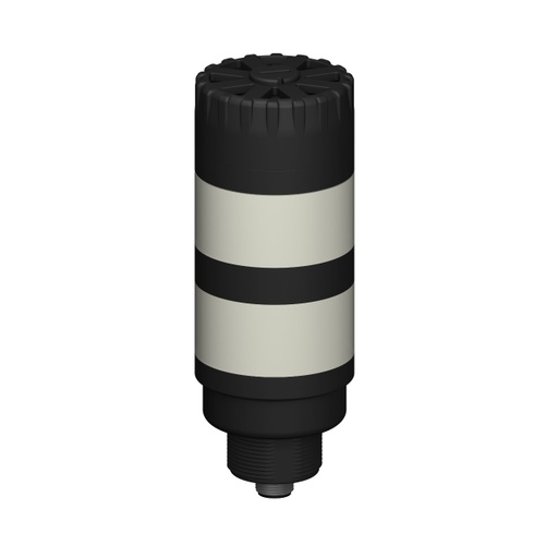 [806696] Banner TL50 Pro Tower Light with Audible, Standard Black Housing: 2 Lighted Segments; Voltage: 10-30 V dc; Environ. Rating: IP50; Colors: Multicolor; 5-pin M12 Integral QD (TL50P2AQ)