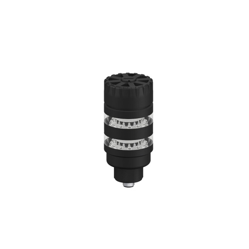 [809371] Banner TL50 Pro Tower Light with Audible, Beacon Black Housing: 2 Lighted Segments; Voltage: 10-30 V dc; Environ. Rating: IP50; Colors: Multicolor; 5-pin M12 Integral QD (TL50PBL2AQ)