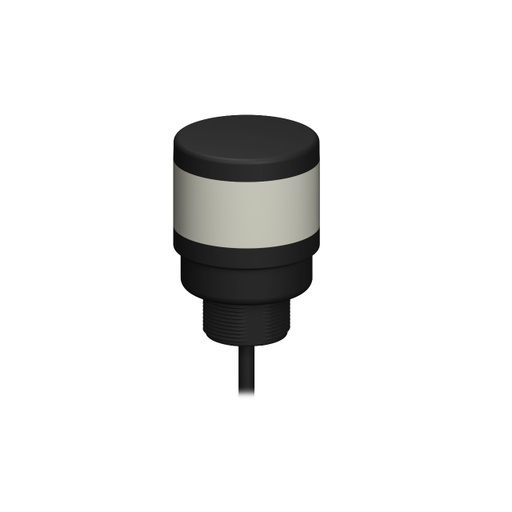 [809981] Banner TL50 Pro Tower Light with USB; 1 Segment; Voltage: 5 V dc; Environ. Rating: IP67; Standard Black Housing; Colors: Multicolor; 2 m (6.5 ft) USB Type A PVC Pigtail QD (TL50P1UQP)