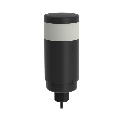 [811478] Banner TL70 Tower Light, Black Housing: 1-Color Indicator; Voltage: 100-240 V ac; Environmental Rating: IP65; Colors: Orange; Supports 1-4 Modules; 2 m (6.5 ft) Integral Cable (TL70ZO)