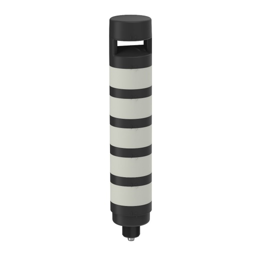 [809743] Banner TL70 Tower Light; Black Housing: 5-Color Programmable Audible Indicator; Voltage: 12-30 V dc; Environmental Rating: IP50; Input: Bimodal; Colors: White Green Blue Yellow Red; 8-pin M12 Integral QD (TL70WGBYRAPQ)