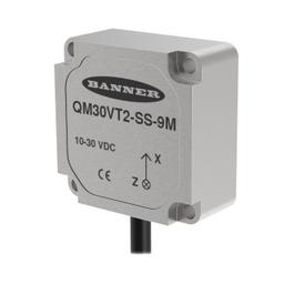 [806274] Vibration And Temperature Sensor, QM30VT2-SS-9M