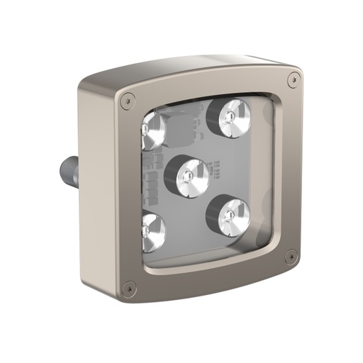 [808096] Banner WLC90 Work Light; Dimensions: 90x90 mm; Voltage: 12-30 V dc; Environmental Rating: IP68g, IP69K; Color: IR 850 nm; 30 Deg Lens; Window: Glass; 4-pin M12 Integral QD; Rear exit (WLC90IGL30RQ)