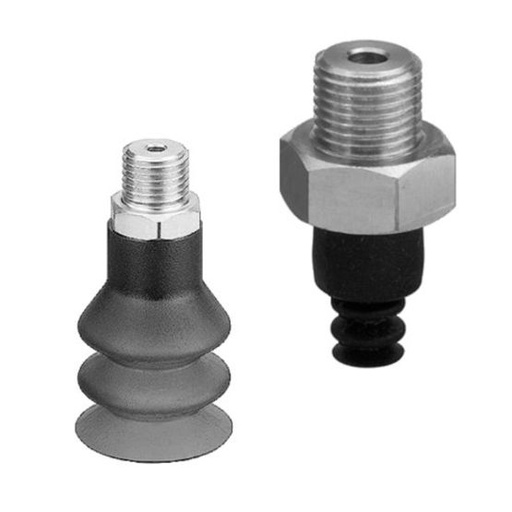 [1820415075] AVENTICS BSA Series, 9 mm Bellow Suction Gripper, G 1/8, Fluoromethyl Silicone, Internal Thread
