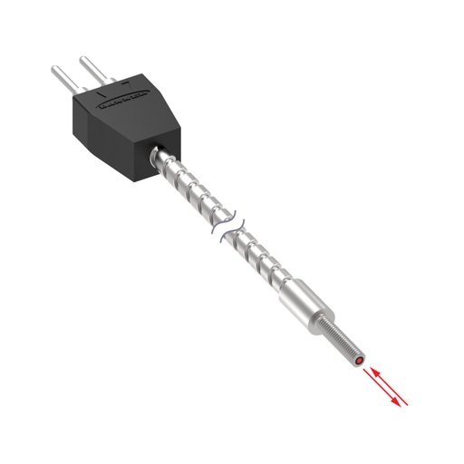 [42794] Banner Plastic Fiber, Diffuse Reflective; Core Dia.: 0.5 mm & 9 x 0.25 mm; Fiber Length 1 m; Coaxial, Thread; TS Termination (PBCT23TS)