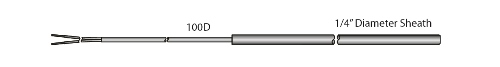 [10250-21] DETECTOR, TEMPERATURE, REMOTE, BURNS ENGINEERING INC, 10250-21, 15 FEET LONG, 100 OHM, PLATINUM