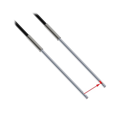 [48016] Banner Plastic Fiber, Opposed Mode; Core Dia.: 1.5 mm; Fiber Length 2 m; Probe, Sideview; Free cut (PIPS66U)