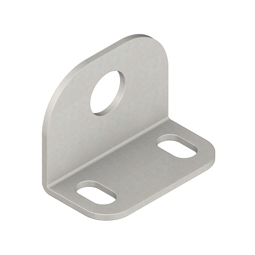 [53258] Banner Bracket: Right-Angle Bracket for Glass Fiber Optic with 5/16 in - 24 Threaded Tip; 18-ga. Stainless Steel (SMBF)