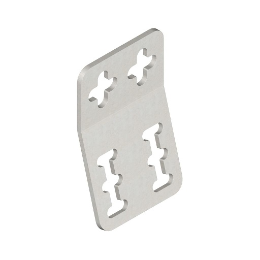 [53259] Banner Bracket: 15 Degree Offset; 12-gauge Stainless Steel 15 degree offset Bracket; Used with R55 Color Mark Sensors (SMB55A)