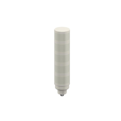 [15122] Banner TL50 Tower Light, Gray Housing: 5-Color Indicator; Voltage: 18-30 V dc or 24 V ac; Environmental Rating: IP67; Input: Bimodal; Colors: White Blue Green Yellow Red; M12 Integral QD (TL50WBGYRCQ)