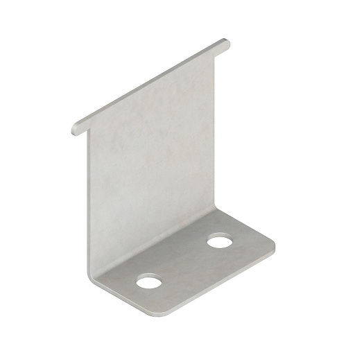 [58809] Banner Bracket: Side-Mounting Bracket; Eliminates need for DIN rail; 19-ga. Stainless Steel; Used with R55F, DF-G1, D10, D12 (SMBR55FRA)
