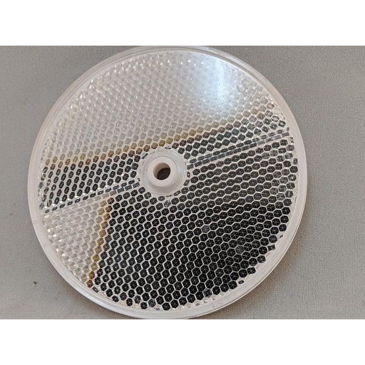 [16164] Banner Retroreflective Target: Circular - diameter 81 mm; Reflectivity Factor: 1.0; Max. Temp.= 65 degrees C; Plastic - one hole for Mounting (BRT-3)