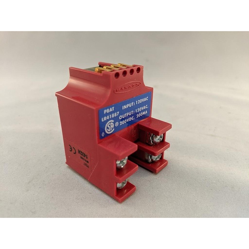 [16386] Banner MULTI-BEAM: 3 and 4 wire power block; Range: depends on Sensor; Input: 105-130 V ac; Output: SPST isolated solid-state switch; Wiring Chamber (PBAT)