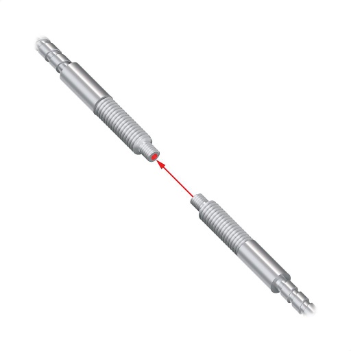 [65968] Banner Glass Fiber Opposed Mode0.91 m long; 1.27 mm dia. Bundle; Stainless Steel Sheath; M4 & M2.5 Thread; Vacuum Feed Through Compatible (IMT.753SMVF)