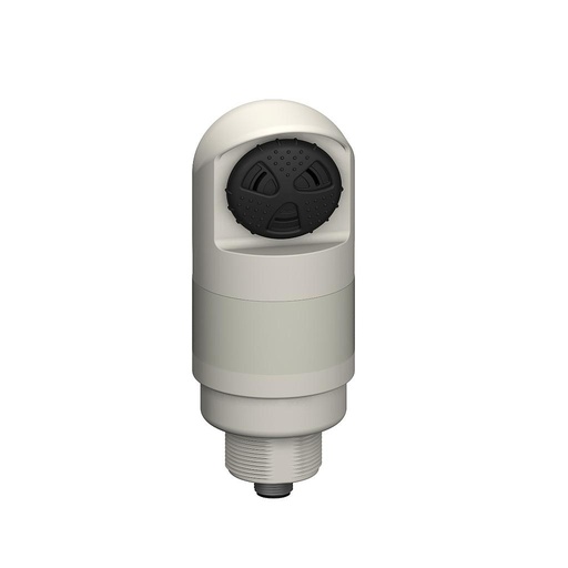 [16619] Banner TL50H Tower Light, Gray Housing: 1-Color Sealed Loud Audible Indicator; Voltage: 18-30 V dc or 24 V ac; Environmental Rating: IP67; Input: Bimodal; Colors: Red; M12 Integral QD (TL50HRALSCQ)