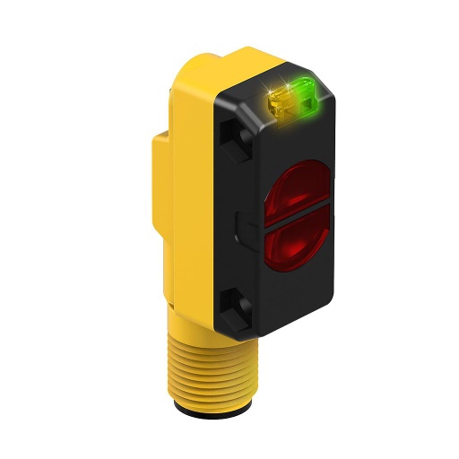 [66466] Banner WORLD-BEAM QS18 Series: Diffuse (Flush Front); Range: 450 mm; Input: 10-30 V dc; Output: Complementary Solid-State PNP; M12 Integral QD (QS18VP6DBQ8)