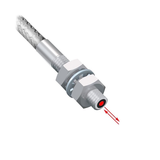 [70851] Banner Plastic Fiber, Diffuse Reflective; Core Dia.: 0.5 mm & 9 x 0.25 mm; Fiber Length 2 m; Coaxial, Thread; SteelSkin, TMB5 Termination (PBCT26TMB5)