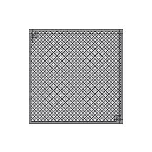 [71204] Banner Retroreflective Target: Square 100 x 100 mm; Reflectivity Factor: 3.0; Max Temp = 50 degree C; Plastic - Screw Hole for Mounting (BRT-92X92CB)