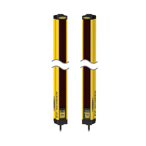 [73967] Banner EZ-SCREEN Pair; Resolution: 30 mm; Range: 18 m (60 ft); Defined Area: 1200 mm (47.2 in); Housing Length: 1270 mm (50.0 in); Connection: 8-pin M12 Pigtail Connectors; Emitter: No test Input (SLSP30-1200P88)